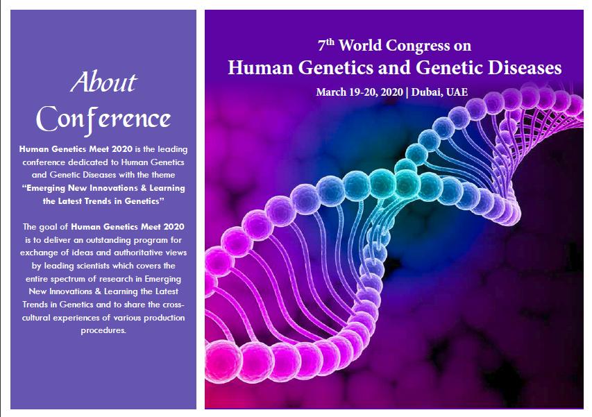 هفتمین کنگره جهانی ژنتیک انسانی و بیماری های ژنتیکی